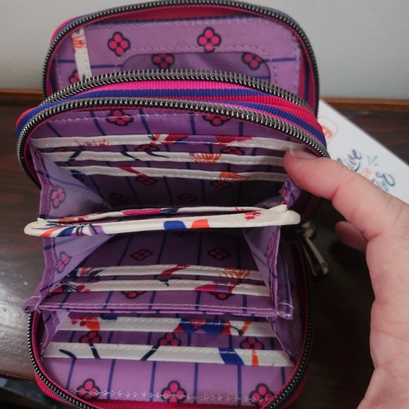 Lug Camper SE Bag & Matching Splits SE Wallet Cardinals Cream SET. NEW - Picture 10 of 10